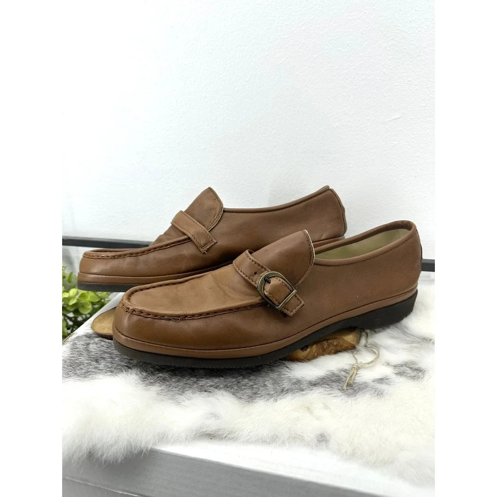 Deer Stags Osceola Mens Brown Leather loafers 12 N 313309 grandpacore vintage